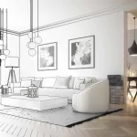 Kiến trúc sư trao đổi phương án thiết kế nội thất với khách hàng